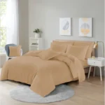 Latte easy care duvet set