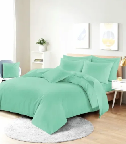 Mint easy care duvet set