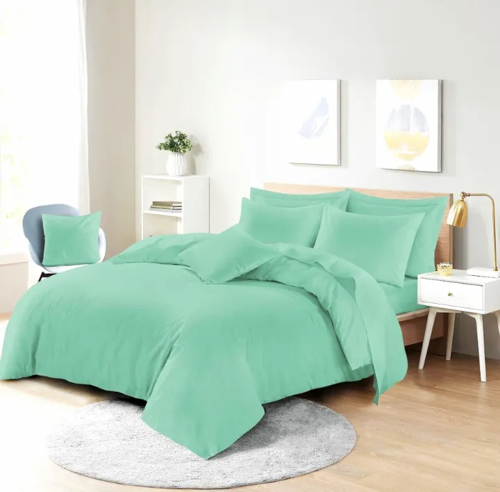 Mint easy care duvet set