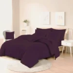 Plum easy care duvet set