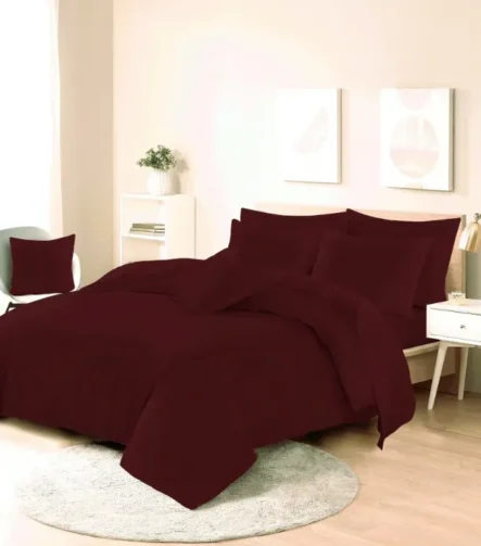 Wine easy care duvet set