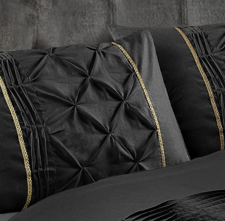 Black eleanor duvet set