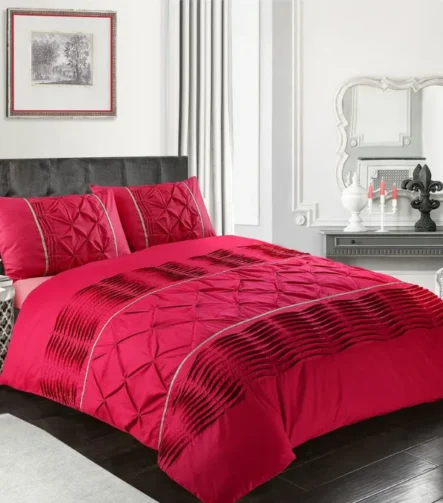 Red eleanor duvet set