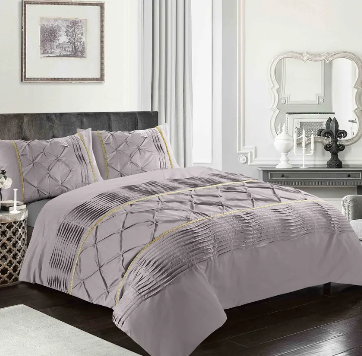 Silver eleanor duvet set