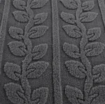 Grey leaves teddy duvet set
