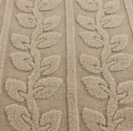 Beige leaves teddy duvet set