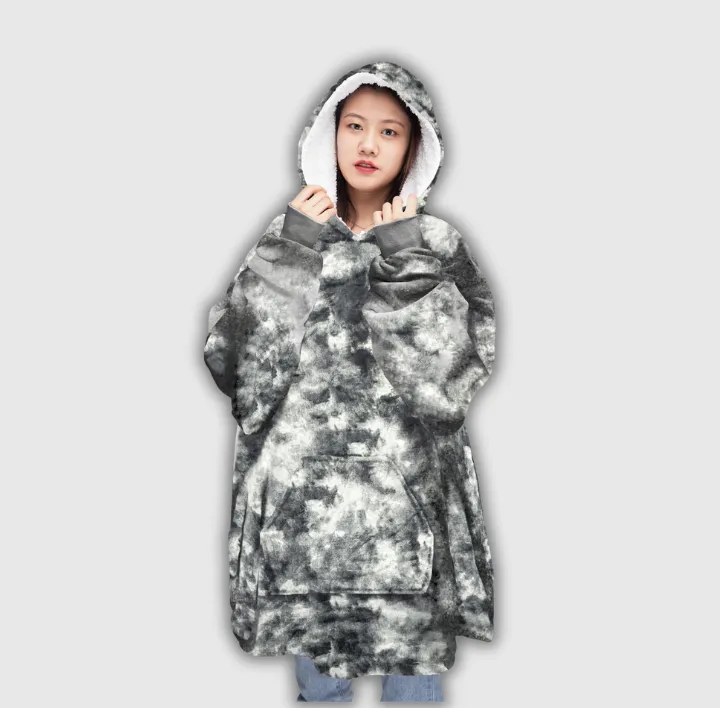 Grey Tie dye hoodie