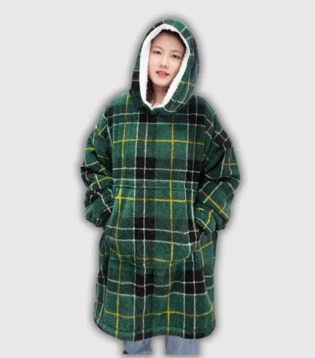Tartan green hoodie