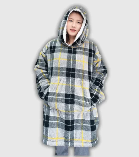 Tartan grey hoodie