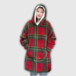Tartan red hoodie