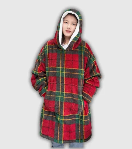 Tartan red hoodie