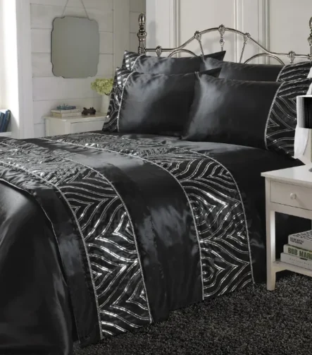 Shimmer duvet set - Black