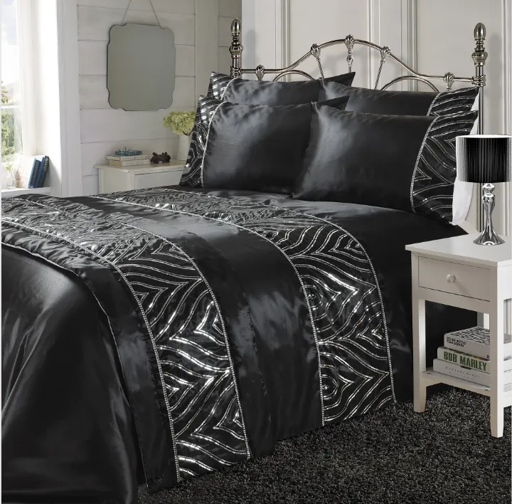 Shimmer duvet set - Black