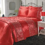 Shimmer duvet set - Red