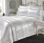 Shimmer duvet set - White