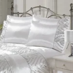 Shimmer duvet set - White