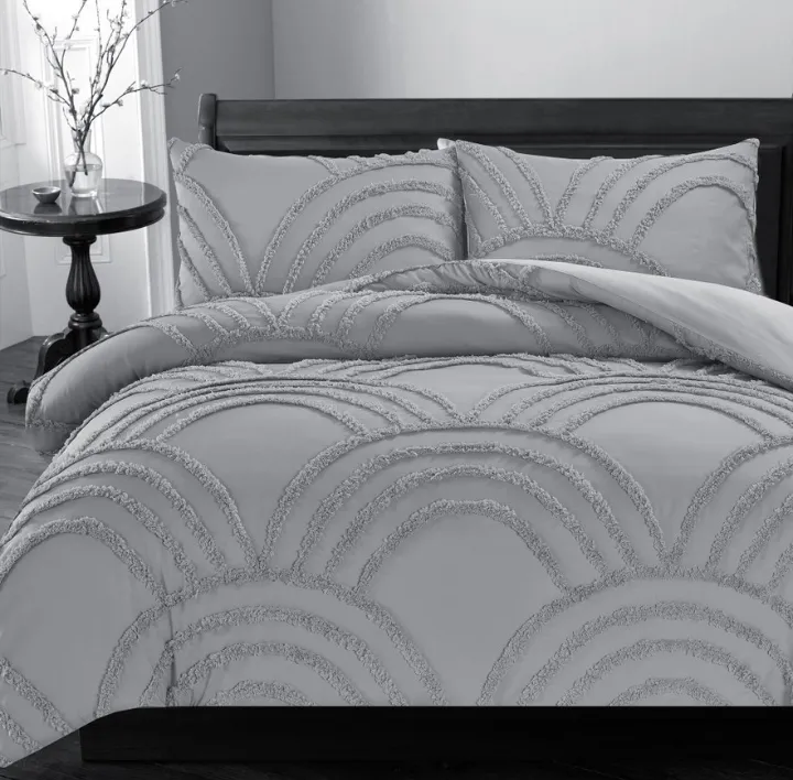 Zara duvet set - Silver