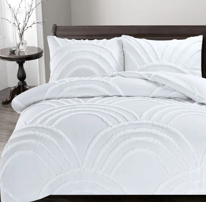 Zara duvet set - White