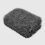 Cuddles throw - charcoal