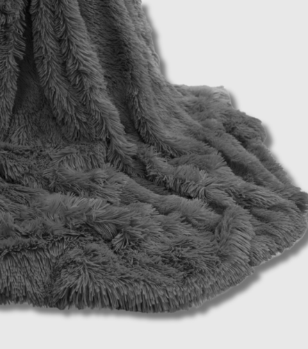 Cuddles throw - charcoal