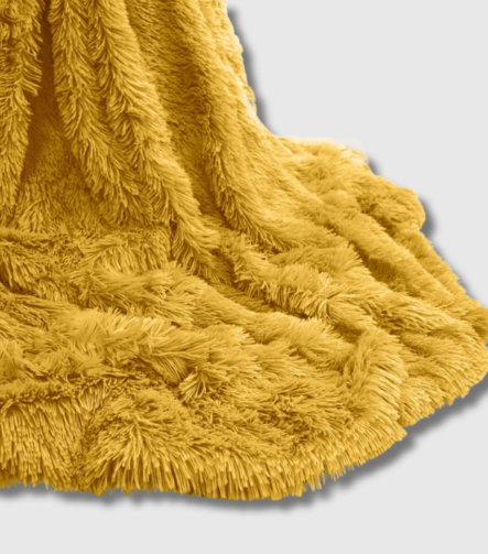 Cuddles throw - ochre