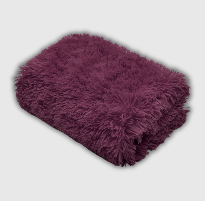 Cuddles throw - plum