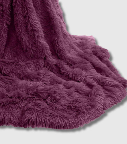 Cuddles throw - plum