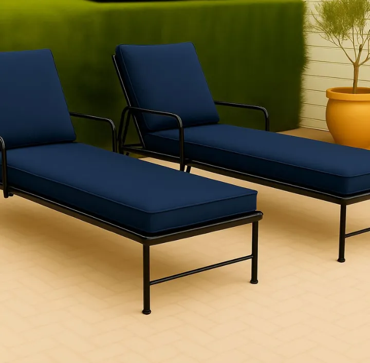 Cushion pad zip navy