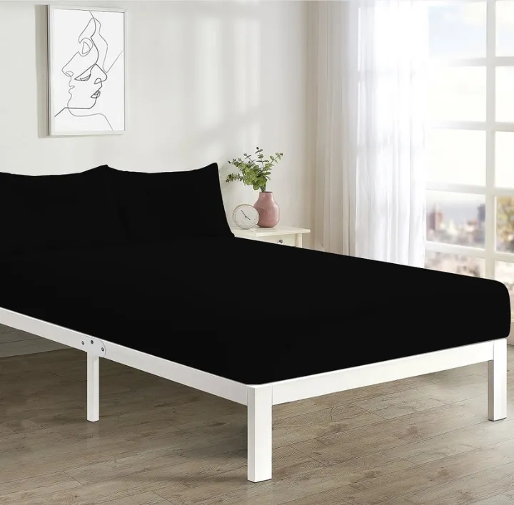 Black Fitted Sheet
