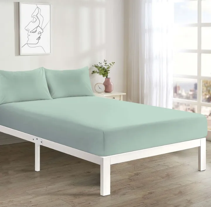 Duck Egg Fitted Sheet