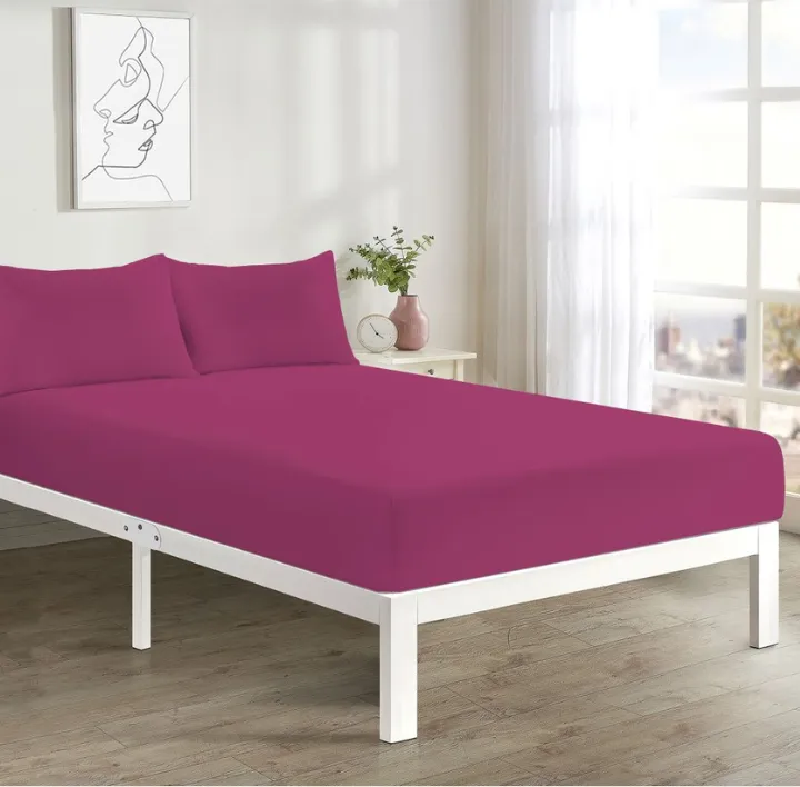 Fuchsia Fitted Sheet