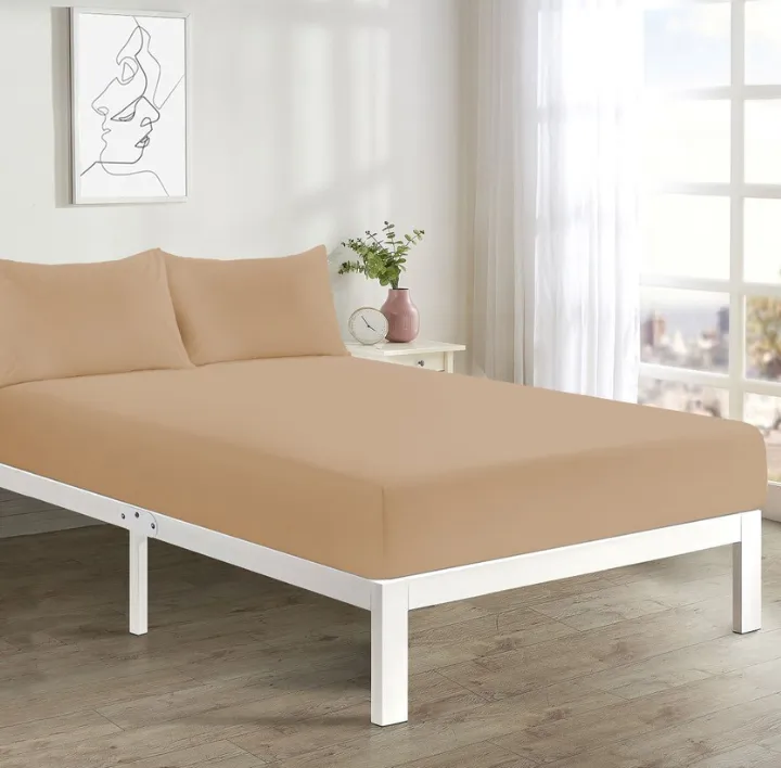 Latte Fitted Sheet