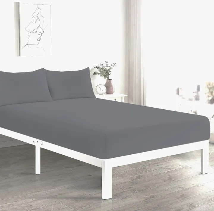 Grey Fitted Sheet