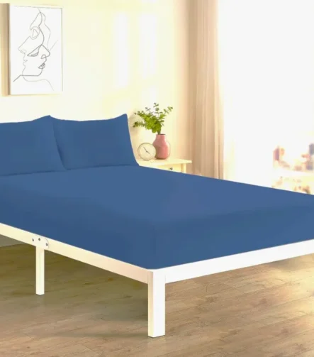 Mid Blue Fitted Sheet