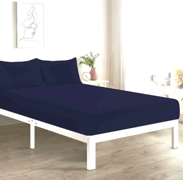 Navy Fitted Sheet