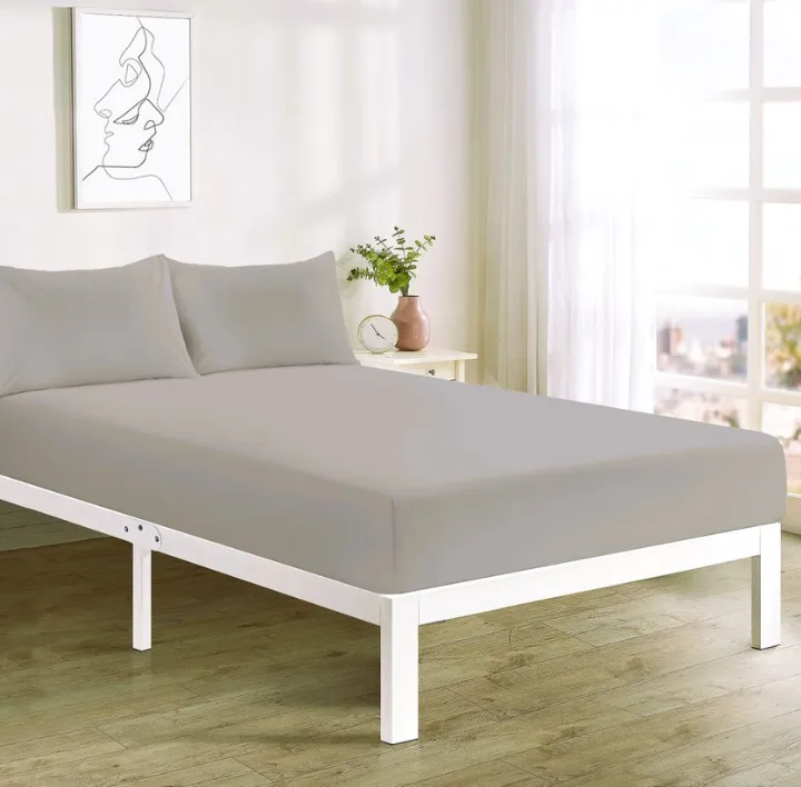 Silver Fitted Sheet
