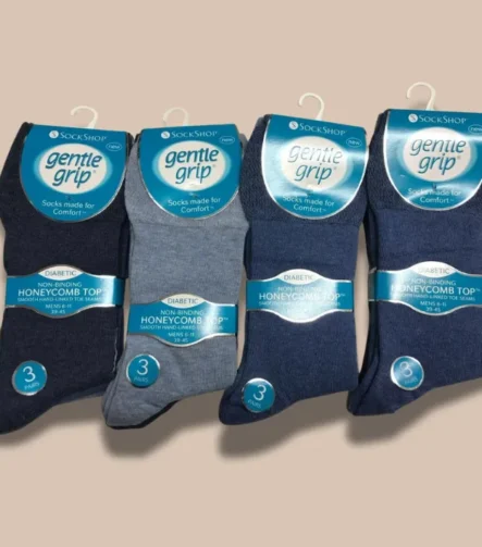 Blue Men Gentle Grip Socks