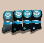 BLack + Navy + Grey Men Gentle Grip Socks