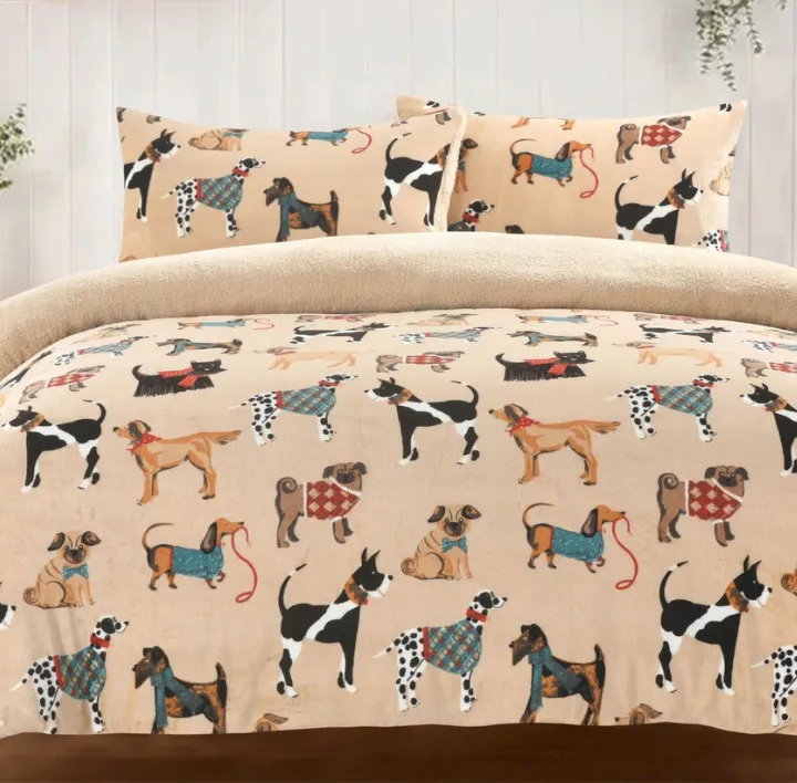 Dogs Teddy duvet set