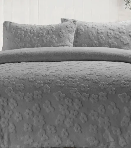 Daisy Silver Teddy duvet set