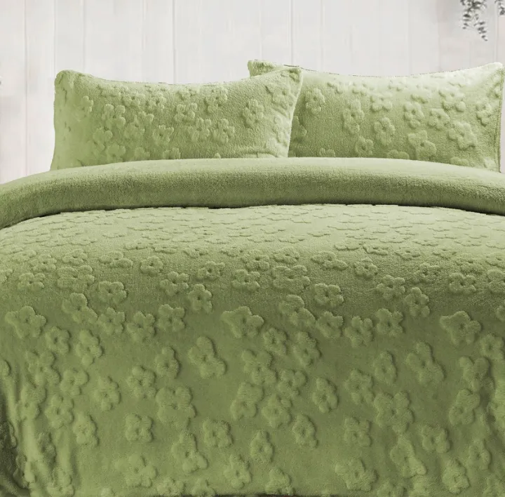 Daisy fern Teddy duvet set