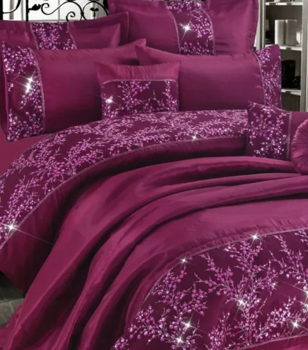 Gigi Embroidery Duvet set - Plum