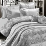 Gigi Embroidery Duvet set - Silver