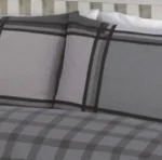 Black logan duvet set