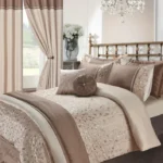 Marie Embroidery Duvet set - Latte