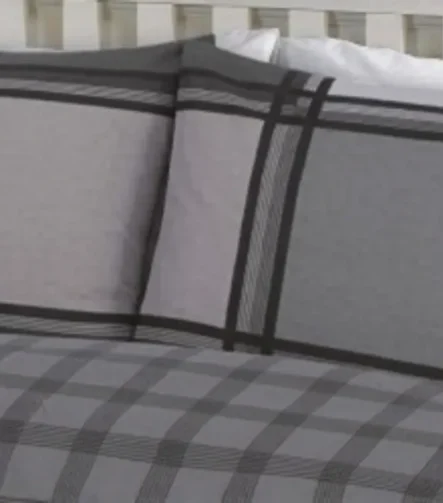 Black logan duvet set