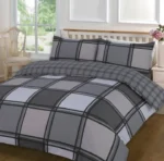 Black logan duvet set