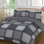 Black logan duvet set
