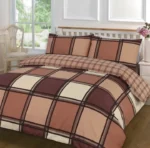 Choc logan duvet set