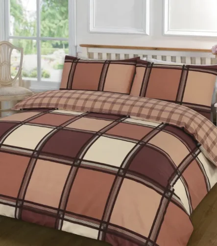 Choc logan duvet set